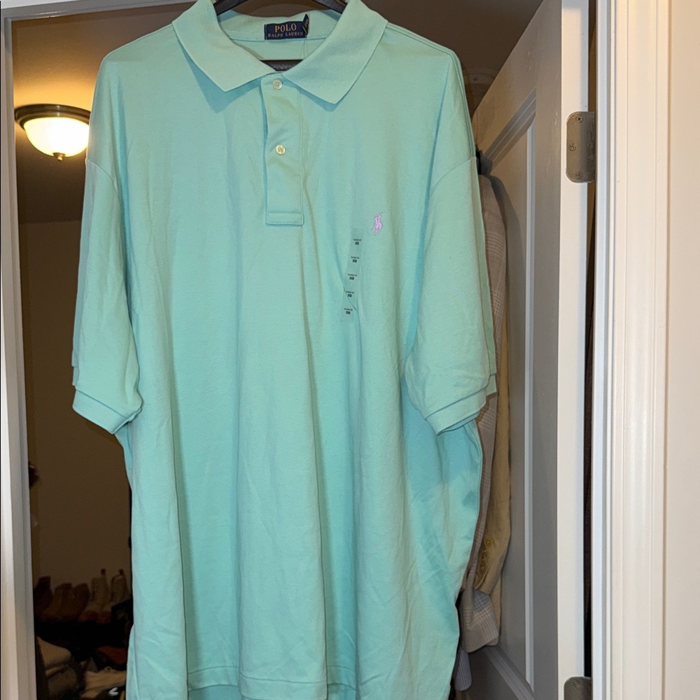 NWT Polo by Ralph Lauren Men's Light Green Polo Shirt